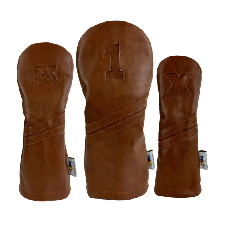 Sunfish: DuraLeather Headcovers - Brown Out - Brown on Brown