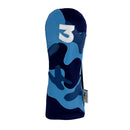 Sunfish: DuraLeather Headcovers - Blue Camo Appliqué