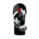 Sunfish: DuraLeather Headcovers - Black Gray and Red Camo Appliqué
