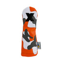 Sunfish: DuraLeather Headcovers - Orange Camo Appliqué