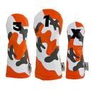 Sunfish: DuraLeather Headcovers - Orange Camo Appliqué