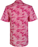 Men's Camo Cool-Stretch Golf Shirt - Pink