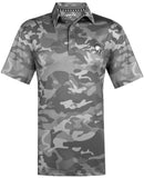 Tattoo Golf: Men's Camo X Cool-Stretch Golf Shirt - Grey Clothing