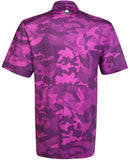 Tattoo Golf: Men's Camo X Cool-Stretch Golf Shirt - Purple Clothing