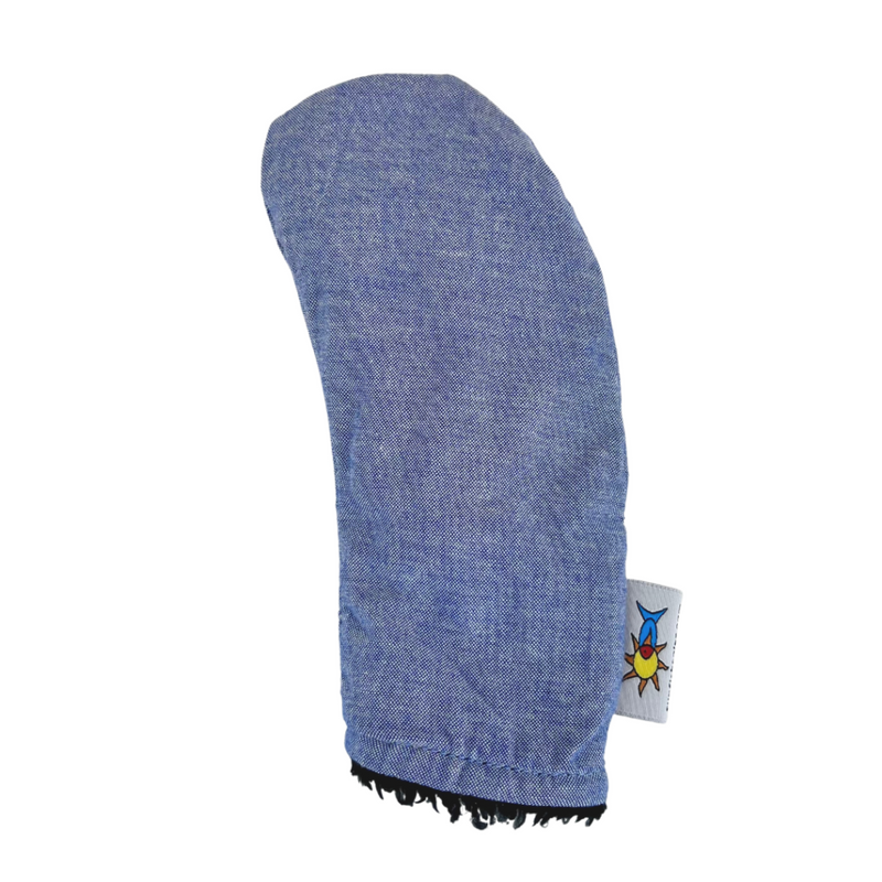 Sunfish: Hand-Woven Barrel Headcovers Set - Chambray