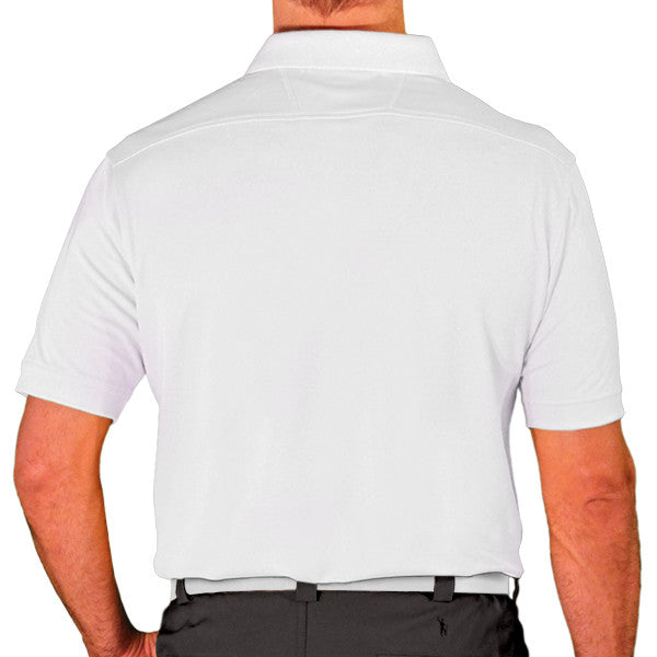Golf Knickers: Men's Argyle Paradise Golf Shirt - Charcoal/White