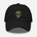 Green Alien Embroidered Golf Hat with Adjustable Strap by ReadyGOLF