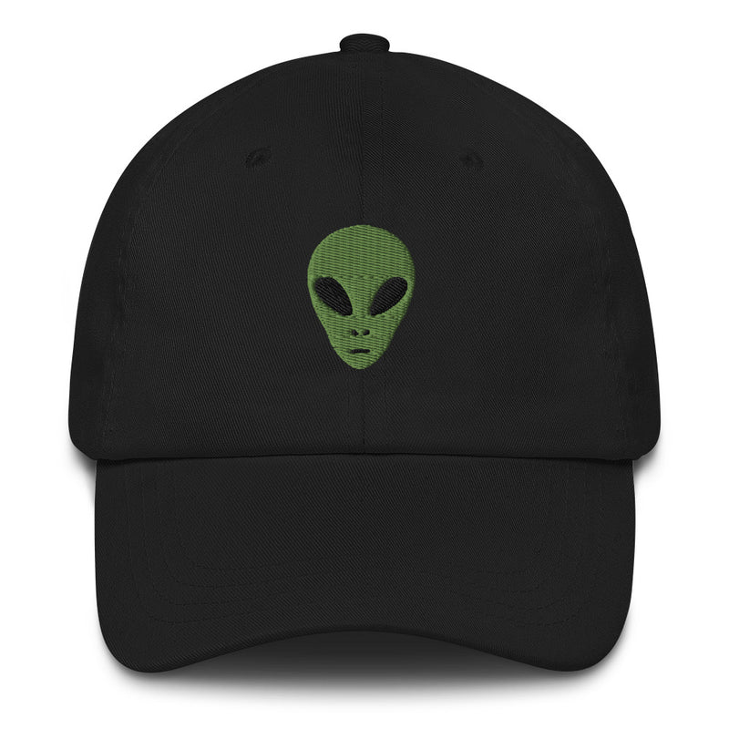 Green Alien Embroidered Golf Hat with Adjustable Strap by ReadyGOLF