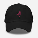 Neon Flamingo Embroidered Golf Hat with Adjustable Strap by ReadyGOLF