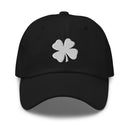 Four-Leaf Clover (White) Embroidered Golf Hat with Adjustable Strap by ReadyGOLF