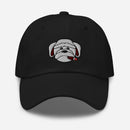 Cigar Smoking Bulldog Embroidered Golf Hat with Adjustable Strap by ReadyGOLF
