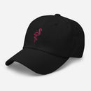 Neon Flamingo Embroidered Golf Hat with Adjustable Strap by ReadyGOLF