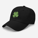 Four-Leaf Clover (Lime) Embroidered Golf Hat with Adjustable Strap by ReadyGOLF