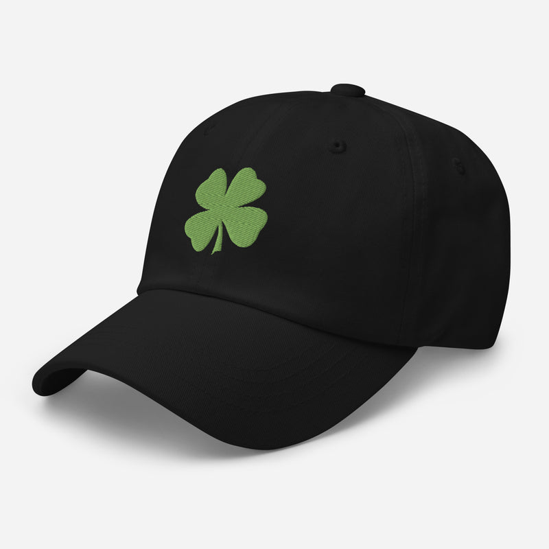 Four-Leaf Clover (Lime) Embroidered Golf Hat with Adjustable Strap by ReadyGOLF