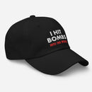 I Hit Bombs Into The Woods Embroidered Golf Hat with Adjustable Strap by ReadyGOLF