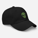 Green Alien Embroidered Golf Hat with Adjustable Strap by ReadyGOLF