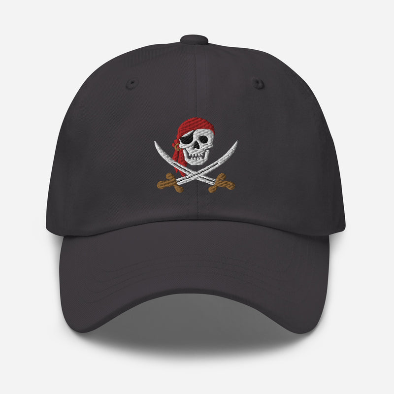 Pirate Embroidered Golf Hat with Adjustable Strap by ReadyGOLF