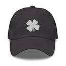 Four-Leaf Clover (White) Embroidered Golf Hat with Adjustable Strap by ReadyGOLF