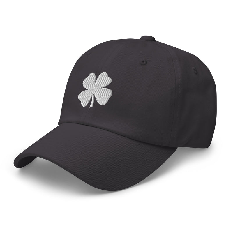 Four-Leaf Clover (White) Embroidered Golf Hat with Adjustable Strap by ReadyGOLF
