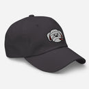 Cigar Smoking Bulldog Embroidered Golf Hat with Adjustable Strap by ReadyGOLF