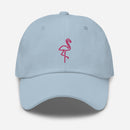 Neon Flamingo Embroidered Golf Hat with Adjustable Strap by ReadyGOLF