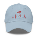 Golf EKG Embroidered Golf Hat with Adjustable Strap by ReadyGOLF