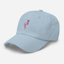 Neon Flamingo Embroidered Golf Hat with Adjustable Strap by ReadyGOLF