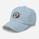 Cigar Smoking Bulldog Embroidered Golf Hat with Adjustable Strap by ReadyGOLF