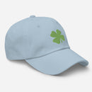Four-Leaf Clover (Lime) Embroidered Golf Hat with Adjustable Strap by ReadyGOLF