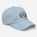 Cigar Smoking Bulldog Embroidered Golf Hat with Adjustable Strap by ReadyGOLF