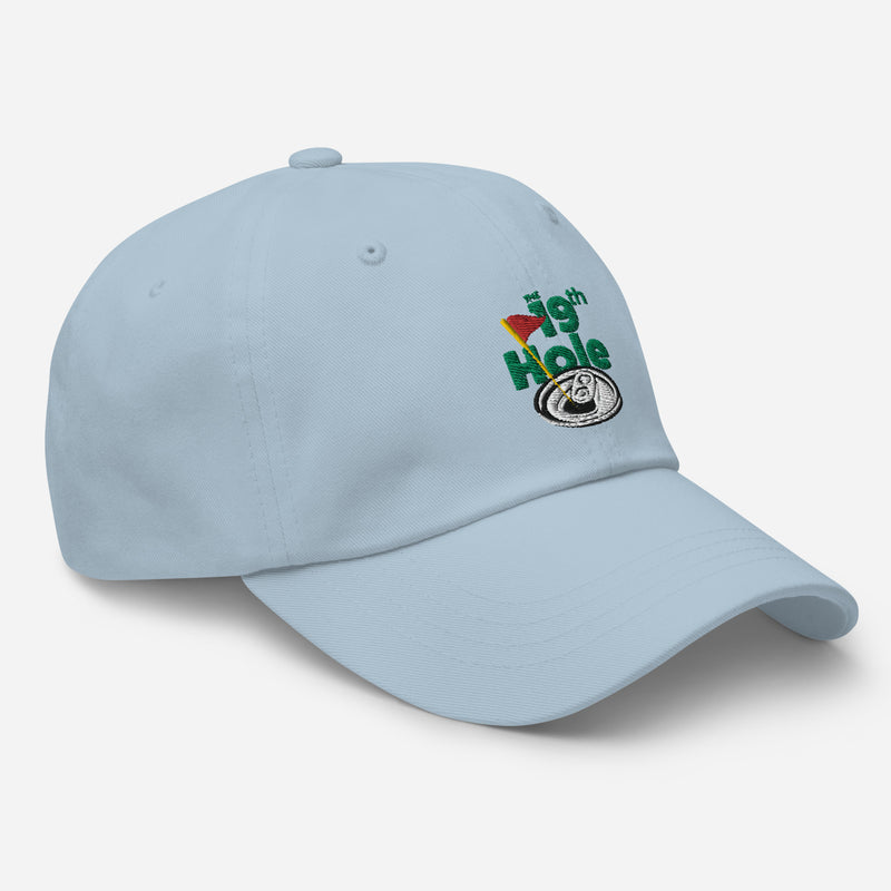 The 19th Hole Embroidered Golf Hat with Adjustable Strap by ReadyGOLF