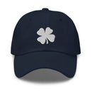 Four-Leaf Clover (White) Embroidered Golf Hat with Adjustable Strap by ReadyGOLF