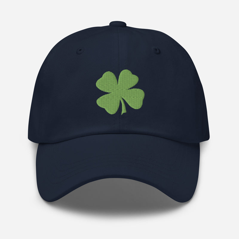 Four-Leaf Clover (Lime) Embroidered Golf Hat with Adjustable Strap by ReadyGOLF