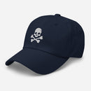 Skull & Crossbones Embroidered Golf Hat with Adjustable Strap by ReadyGOLF