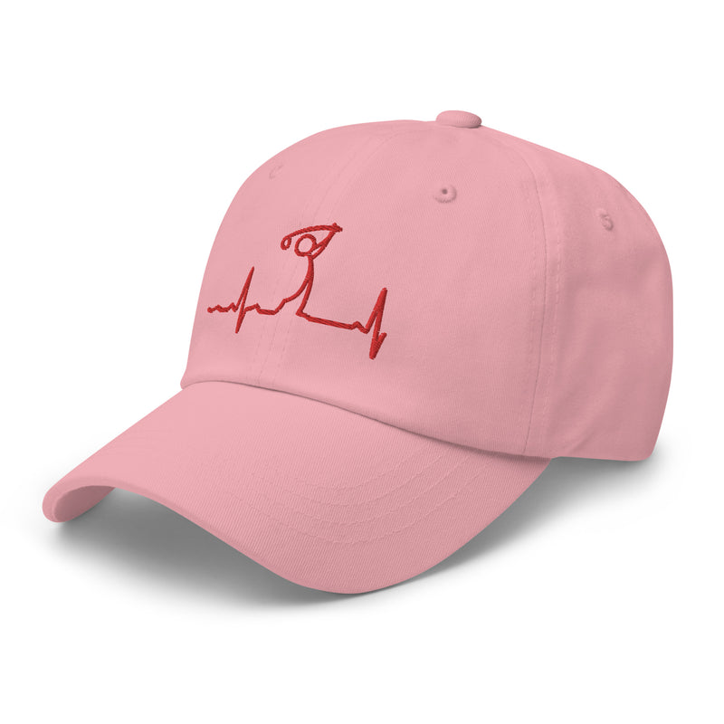 Golf EKG Embroidered Golf Hat with Adjustable Strap by ReadyGOLF