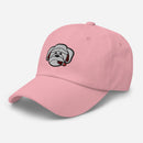 Cigar Smoking Bulldog Embroidered Golf Hat with Adjustable Strap by ReadyGOLF