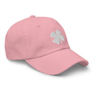 Four-Leaf Clover (White) Embroidered Golf Hat with Adjustable Strap by ReadyGOLF