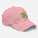 Four-Leaf Clover (Lime) Embroidered Golf Hat with Adjustable Strap by ReadyGOLF