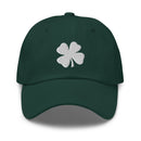 Four-Leaf Clover (White) Embroidered Golf Hat with Adjustable Strap by ReadyGOLF