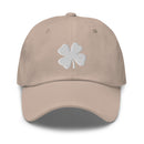 Four-Leaf Clover (White) Embroidered Golf Hat with Adjustable Strap by ReadyGOLF