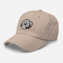 Cigar Smoking Bulldog Embroidered Golf Hat with Adjustable Strap by ReadyGOLF