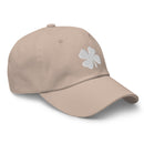Four-Leaf Clover (White) Embroidered Golf Hat with Adjustable Strap by ReadyGOLF
