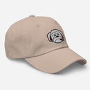 Cigar Smoking Bulldog Embroidered Golf Hat with Adjustable Strap by ReadyGOLF