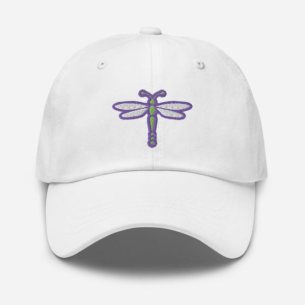 Dragonfly Embroidered Golf Hat with Adjustable Strap by ReadyGOLF