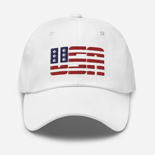 USA Embroidered Golf Hat with Adjustable Strap by ReadyGOLF