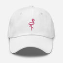 Neon Flamingo Embroidered Golf Hat with Adjustable Strap by ReadyGOLF