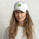Four-Leaf Clover (Lime) Embroidered Golf Hat with Adjustable Strap by ReadyGOLF