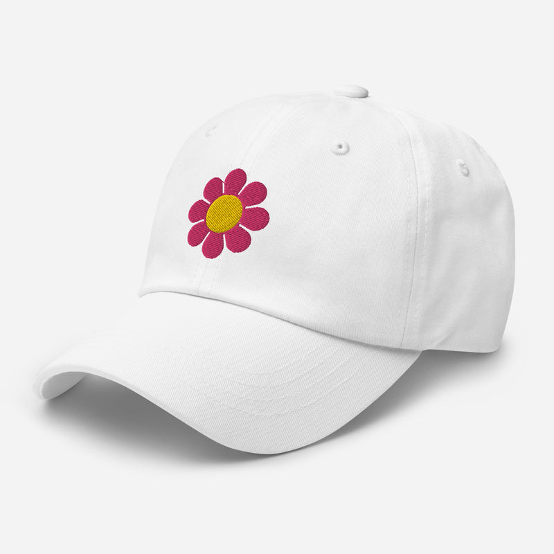 Flower Power Embroidered Golf Hat with Adjustable Strap by ReadyGOLF