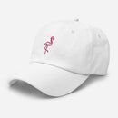 Neon Flamingo Embroidered Golf Hat with Adjustable Strap by ReadyGOLF