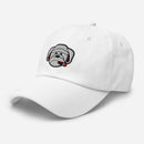 Cigar Smoking Bulldog Embroidered Golf Hat with Adjustable Strap by ReadyGOLF